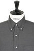01-8112-60 Mini Check Flannel Button Down - Charcoal Grey Thumbnail
