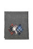 Argyle Scarf Wool - Grey Thumbnail