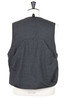 Fowl Vest Worsted Wool - Charcoal Thumbnail