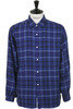 Heavy Flannel Shirt - Navy Thumbnail