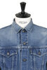 #F2444 Selvedge Denim Used 3rd Jacket - Washed Blue Thumbnail