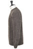 Celebration Aran Crew Neck Cash/Merino - Brown Fleck Thumbnail