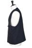 Chisel Vest Wool Textured Panama - Work Navy Blue Thumbnail