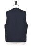 Chisel Vest Wool Textured Panama - Work Navy Blue Thumbnail