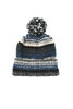 Double Cuff Cap Serape - Blue/Grey Thumbnail