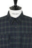 Utility Shirt Cotton Twill Plaid  - Green Thumbnail