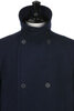 Wool Raglan Pea Coat Version II - Deep Navy Thumbnail