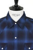 Weeds Digger Shirt Ombre Check - Indigo Thumbnail