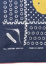 Fastcolor Selvedge Bandana (Mirrored Fuji) - Navy Thumbnail