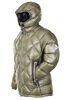 Diamond Stitch Hoodie Down Jacket - Light Khaki Thumbnail