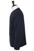 Wool Collarless Jacket - Dark Navy Thumbnail
