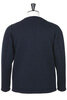Wool Collarless Jacket - Dark Navy Thumbnail