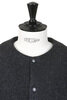 Wool Collarless Jacket - Heather Black Thumbnail