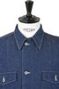 81-8346-81 4 Pocket US Army Shirt Denim - Indigo Thumbnail