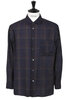 31-60-6219 Madras Overdye Shirt - Wine Thumbnail