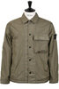 1200002 Overshirt Crinkle Reps NY - Military Green Thumbnail