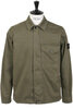 1200001 Overshirt Broken Twill - Military Green Thumbnail