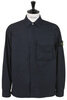 1200032 Stretch Cotton Overshirt - Navy Thumbnail