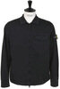 1200015 Overshirt Cotton Sateen - Black Thumbnail