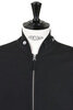 6100014 Honeycomb Zip Cardigan - Black Thumbnail