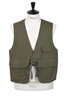 Fowl Vest Cotton Sanded Cloth - Olive Thumbnail