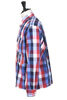Bowling Shirt Block Check Mix - Blue/Red Thumbnail