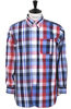 19th Century Block Check Mix - Blue/Red Thumbnail