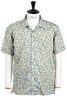 Camp Shirt Small Floral Cotton Lawn - Blue Thumbnail