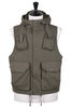 Field Vest Sanded Cotton Cloth - Olive Thumbnail