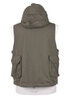 Field Vest Sanded Cotton Cloth - Olive Thumbnail