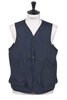 #3503-CNN DEE Vest 2 Crinkle Nylon Taffeta - Navy Thumbnail