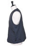 #3503-CNN DEE Vest 2 Crinkle Nylon Taffeta - Navy Thumbnail