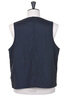 #3503-CNN DEE Vest 2 Crinkle Nylon Taffeta - Navy Thumbnail