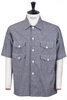 #3230-HC Town & Country HAVANA Homespun Chambray - Grey Thumbnail