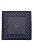 #4006-SN 1993 Pocket Square Silk - Navy x White Thumbnail