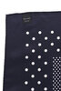 #4006-SN 1993 Pocket Square Silk - Navy x White Thumbnail