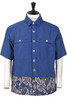 Guide Shirt Paisley - Indigo Thumbnail