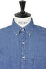 018112-95 Standard Button Down Used Denim - Blue Used Denim Thumbnail