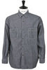 01-8270-61 Relax Fit Chambray Work Shirt - Black Thumbnail