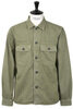 #F2461 Army Shirt Used Wash - Olive Thumbnail