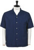 #F3500 Holiday Shirt Sashiko - Indigo Thumbnail