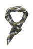 Madras Bias Cut Scarf - Navy Thumbnail