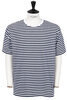 Coolmax Stripe Jersey S/S - Navy/White Thumbnail