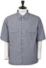 Regular Collar S/S Shirt - Navy Thumbnail