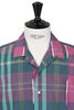 Camp Collar Short Sleeve Ikat - Green Thumbnail