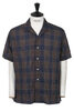 Camp Collar Short Checker - Brown Thumbnail