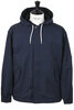 Nylon Twill Hooded Jacket - Navy Thumbnail
