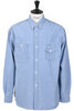 Regular Collar Chambray Shirt - Light Indigo Thumbnail
