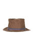 Loose Light Chino Pork-Pie Hat - Brown Thumbnail