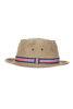 Loose Light Chino Pork-Pie Hat - Beige Thumbnail